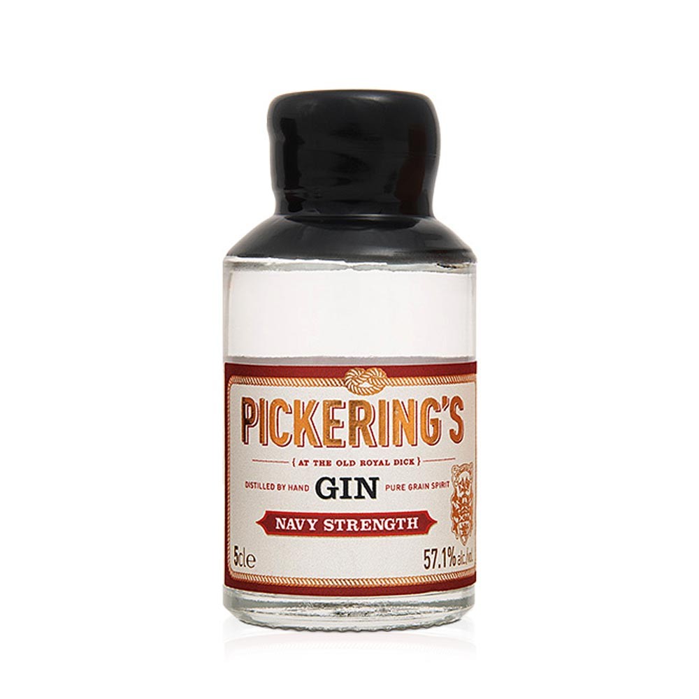 Pickering\'s \"Navy Strength\" Gin Miniature 5cl Bottle